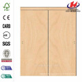 60 in. x 96 in. Smooth Flush Solid Core Stain Grade Maple MDF Interior Closet Sliding Door with Matching Trim